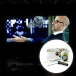High contrast projector screen paint