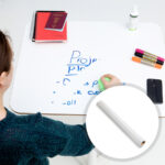 Self adhesive whiteboard film